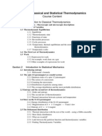 Classical and Statisitcal Thermodinamics