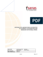 TR 45-01 Criteria For Laboratories Accredited To Calibrate Tachometer and Measure Rotational Speeed