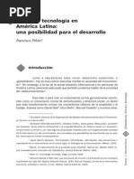 Ciencia y Tecnología en América Latina: Una Posibilidad para El Desarrollo