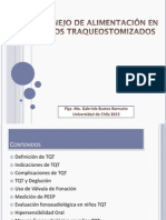 Manejo de Alimentación en Niños Traqueostomizados. Prof. Bustos