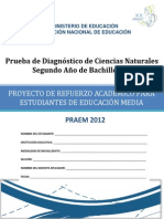 Prueba Diagnostico Ciencias Naturales Segundo Bachillerato