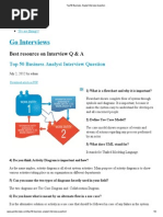 Top 50 Business Analyst Interview Question