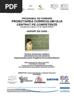 Curs Proiectarea Curriculum-Ului Centrat Pe Competente