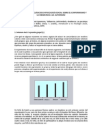 Tres Experimentos Clásicos en Psicología Social Sobre El Conformismo y La Obediencia A La Autoridad