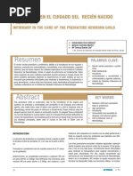 Enfermeria en Cuidado Del Recien Nacido Prematuro. Revista PeEnfermeria en Cuidado Del Recien Nacido Prematuro. Revista Pediatrica 2013