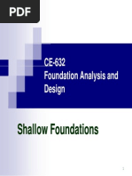 CE 632 Shallow Foundations Part-1