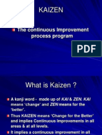 Kaizen: The Continuous Improvement Process Program