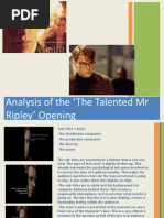 The Talented MR Ripley Powerpoint