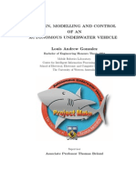 Design Model and Control of Autonomous Underwater Vehicle