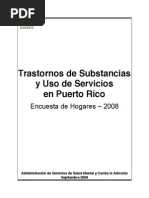 Trastornos de Substancias y Uso de Servicios en Puerto Rico Encuesta A Hogares