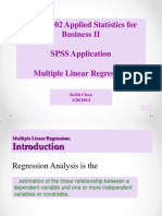 SPSS Multiple Linear Regression