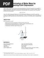 04 Determining Molar Mass by FP Depression