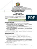 CDO 078 CBBA Tecnológico Agropecuario Canadá