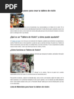 Doce Pasos para Crear Tu Tablero de Visión PDF