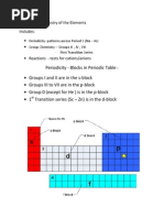 Module 3 - Chemistry of The Elements