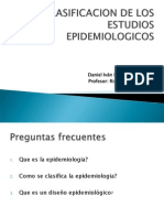 Clasificacion de Estudios Epidemiologicos