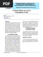 IJIRET Siri HP A Remote Phone Access For Smartphone Events