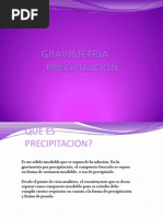 Gravimrtria de Precepitación