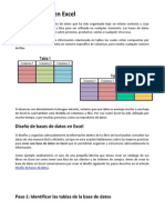 Base de Datos en Excel