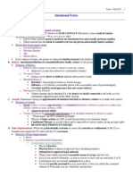 Torts Outline - 1 Semester Torts Class 1L Year