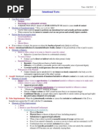 Torts Outline - 1 Semester Torts Class 1L Year