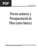 Precios Unitarios-Curso Basico CFE