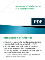 Electrolytic Production of Chlorine and Its Uses in Water Treatment