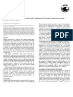 OTC 12194 Experimental Investigations of The Cyclic Response of Suction Caissons in Sand