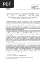 Current Concepts in Gingival Displacement: Terry E. Donovan, DDS, Winston W.L. Chee, BDS