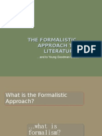 The Formalist Approach To Literature