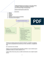 Resumen Hernández Et Al Met de La Investigación, Cap 3 Planteamiento Del Problema Cuantitativo PDF