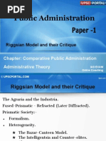 PUB AD (7 C) - Chapter - 7 - Riggsian Model and Their Critique