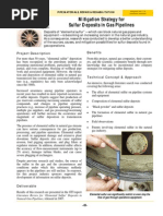 Mitigation Strategy For Sulfur Deposits in Gas Pipelines