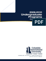 CIU Undergraduate Catalog 2009-2010