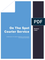 On The Spot Courier Services Business Report