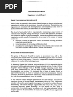 Beaumont Hospital Board Supplement To Audit Report Public Procurement and