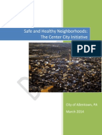 Safe and Healthy Neighborhoods: The Center City Initiative (Draft)