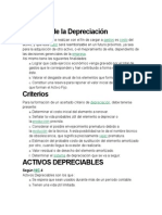 Depreciación