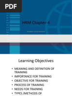 Ch-4 HRM Training and Development