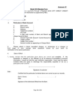 Annexure D' Model ECS Mandate Form: Date: Signature of The Authorized Official From The Bank