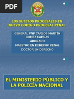 Sujetos Procesales en El NCPP