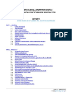 Bacnet Building Automation System Direct Digital Controls Guide Specification