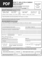 Application Form Postgradute