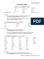 CAE Reporting Verbs