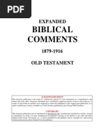 1916 Old Testament Comments