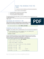 Creating An Oracle 10g Database From The Command Line Only: Specifying The Instance's SID