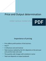 Price and Output Determination