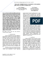 Inhibitive Effect of Organic Inhibitors in Concrete Containing Quarry Dust As Fine Aggregate