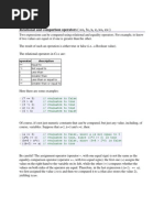 Relational and Comparison Operators