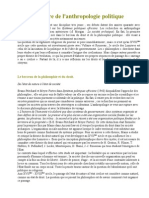 Histoire de L'anthropologie Politique